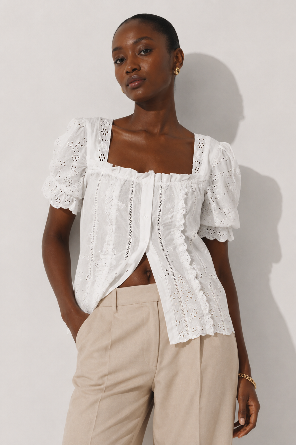 Blusa Leonor Bordada