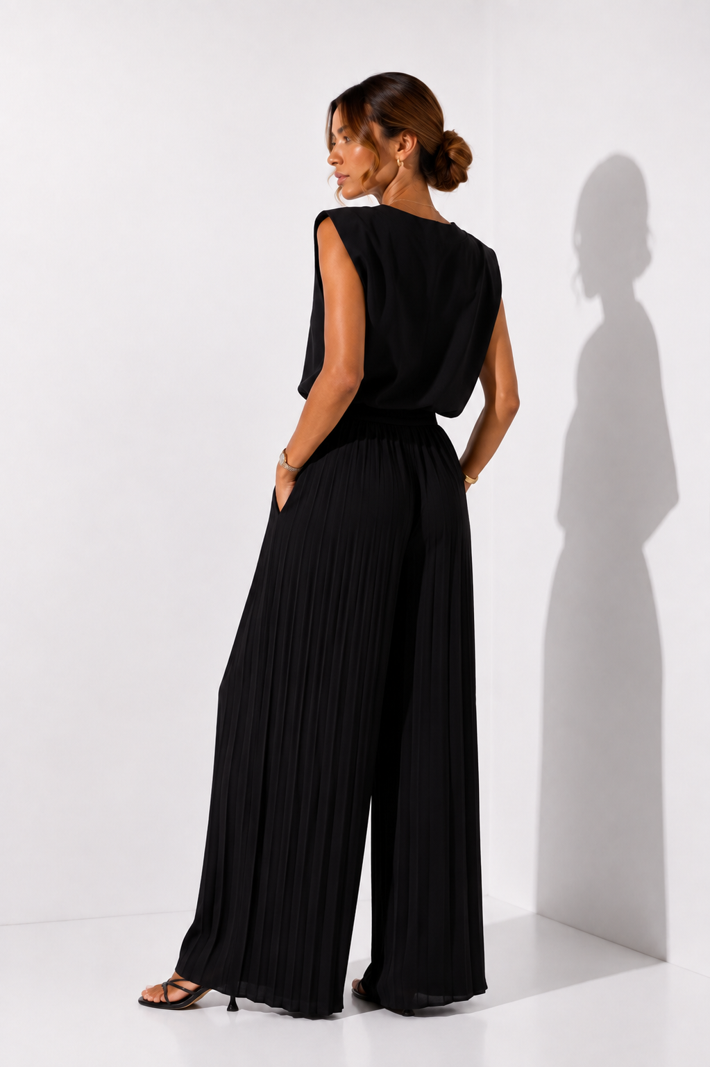 Conjunto Clara | Branco Plissado