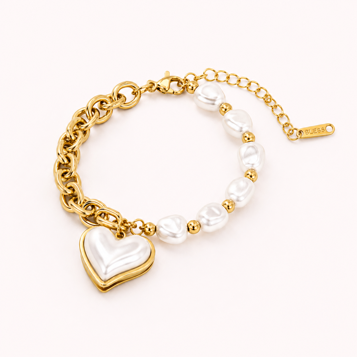 PULSEIRA CORAÇÃO PÉROLA