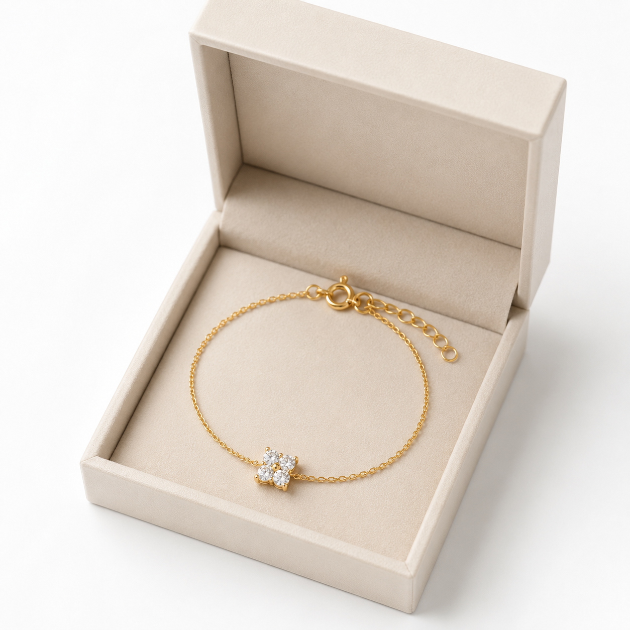 PULSEIRA TREVO ZIRCÓNIA